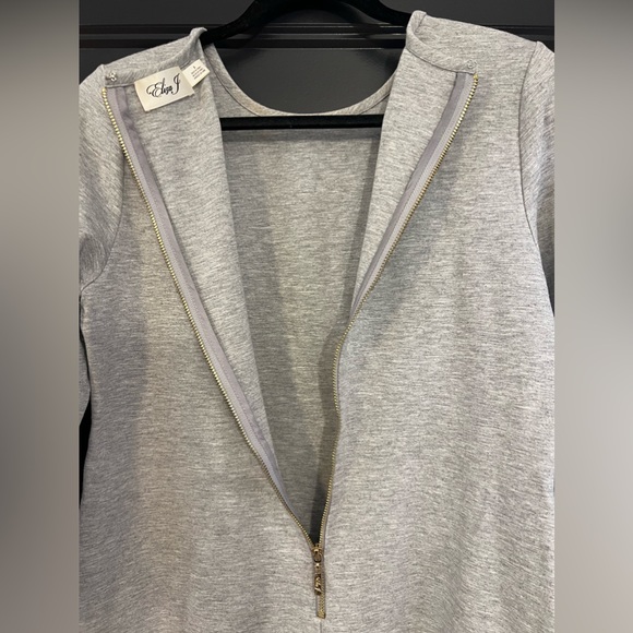 Eliza J Flounce Hem Sweatshirt Dress - Picture 6 of 6